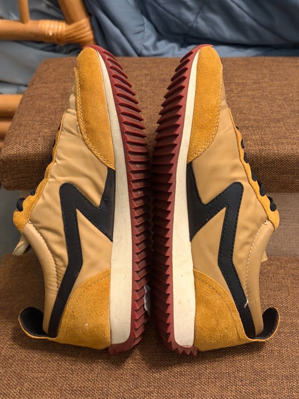 Rag & Bone Retro Runner Sneakers in Mustard - Women's Size 8 - Picture 13 of 13